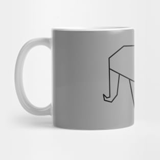 Origami Elephant Mug